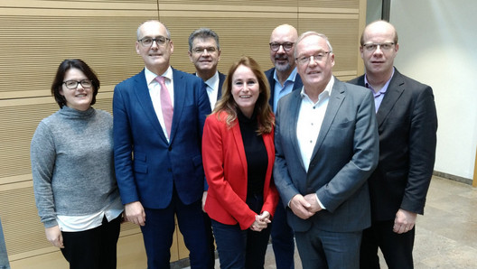 Dr. Hans Liesenhoff mit den anderen Vorsitzenden der Bundesbeamtenverbände, 12/2019