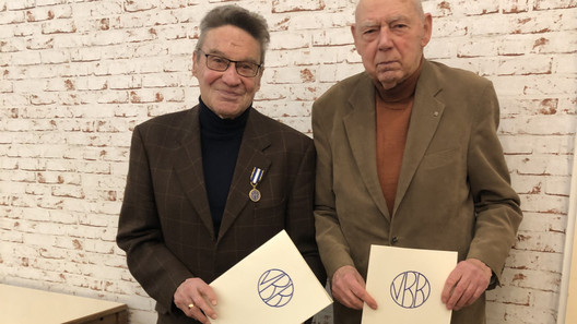 Kollege Christian Hansen (li.) und StOGrpVors. Hans Otto Wulf. 