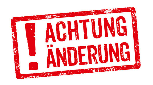 Roter Stempel - Achtung Änderung © Zerbor - Fotolia.com