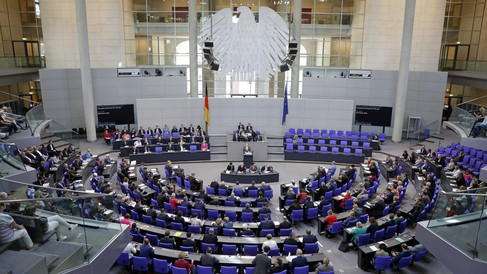 Plenarsaal Deutscher Bundestag