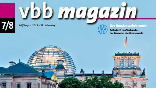 Titelblatt VBB Magazin Ausgabe 7/8 2019