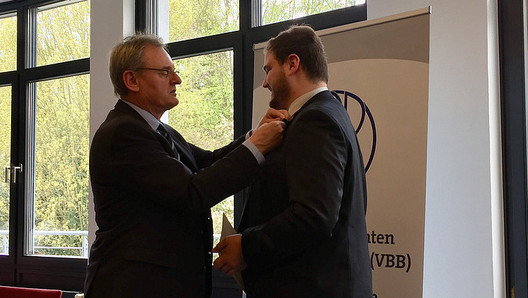 Frühjahrssitzung VBB-Bundesvorstand 2018 - Ehrung Timo Blum