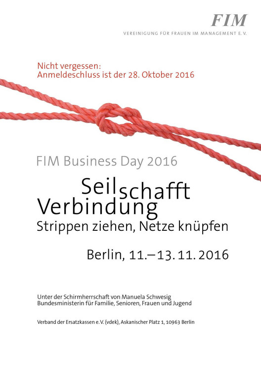 FIM Business Day 2016 - Plakat