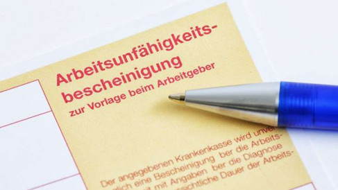 Arbeitsunfähigkeitsbescheinigung