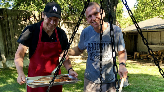 2019 VBB SF Falko Hoffmann und Bernd Zinssler beim Grillen