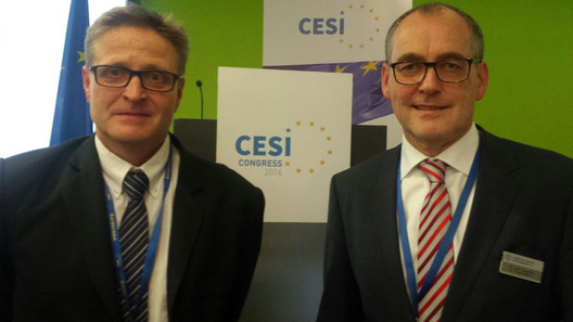 CESI Generalsekretär Klaus Heeger mit Dr. Hans Liesenhoff