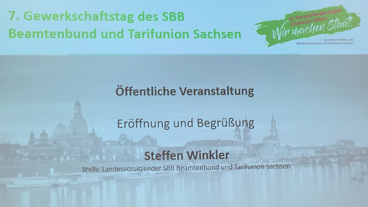 7. Gewerkschaftstag SBB - Beamtnebund und Tarifunion Sachsen