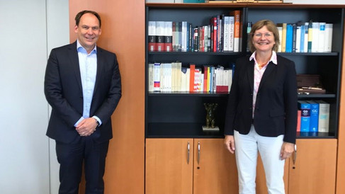 Besuch der Bundesvorsitzenden Imke v. Bornstaedt-Küpper bei MinDir Andreas Conradi, AL R