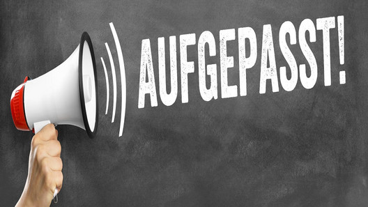 Aufgepasst!