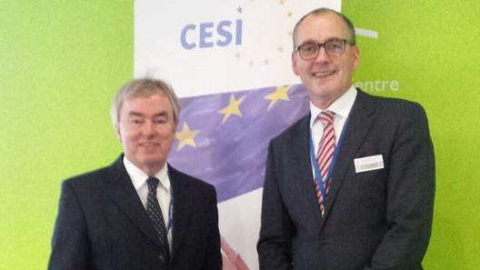 CESI-Kongress 2016, Klaus Dauderstädt (dbb) mit Dr. Hans Liesenhoff (VBB)