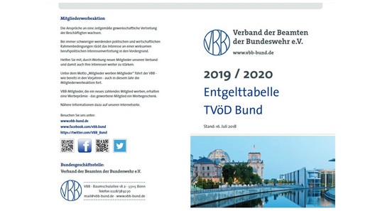 VBB Entgelttabelle 2019 2020